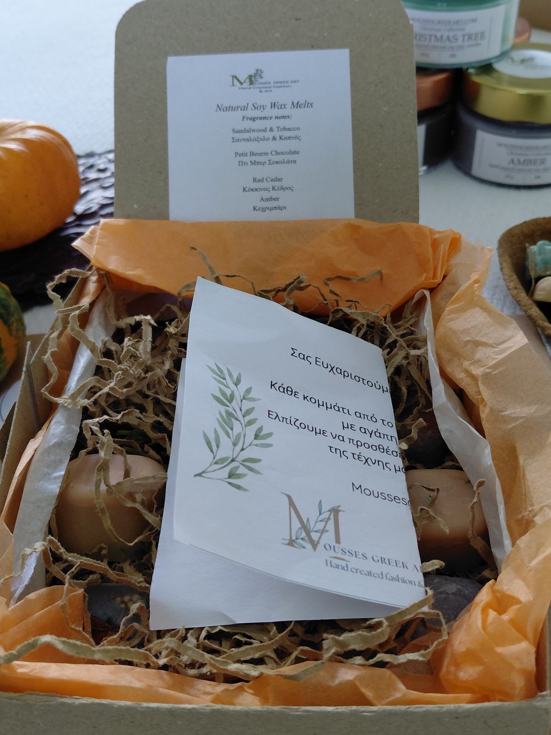 Gift set handmade wax melts - 100% soy vegetable wax, 18 pieces