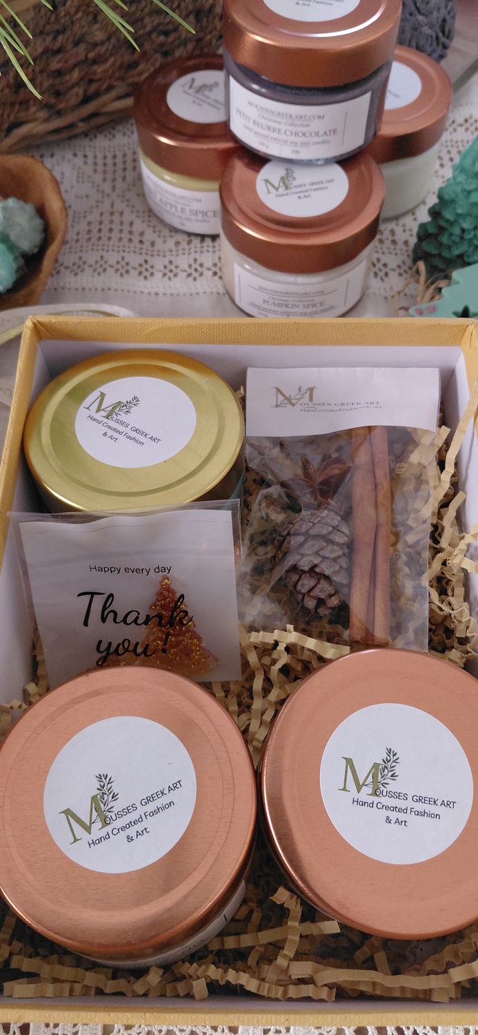 Πολυτελές Gift Box με Φυτικά Κεριά