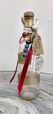Greek Lucky Charm - unique handmade charm 2026 - hand-painted glass bottle