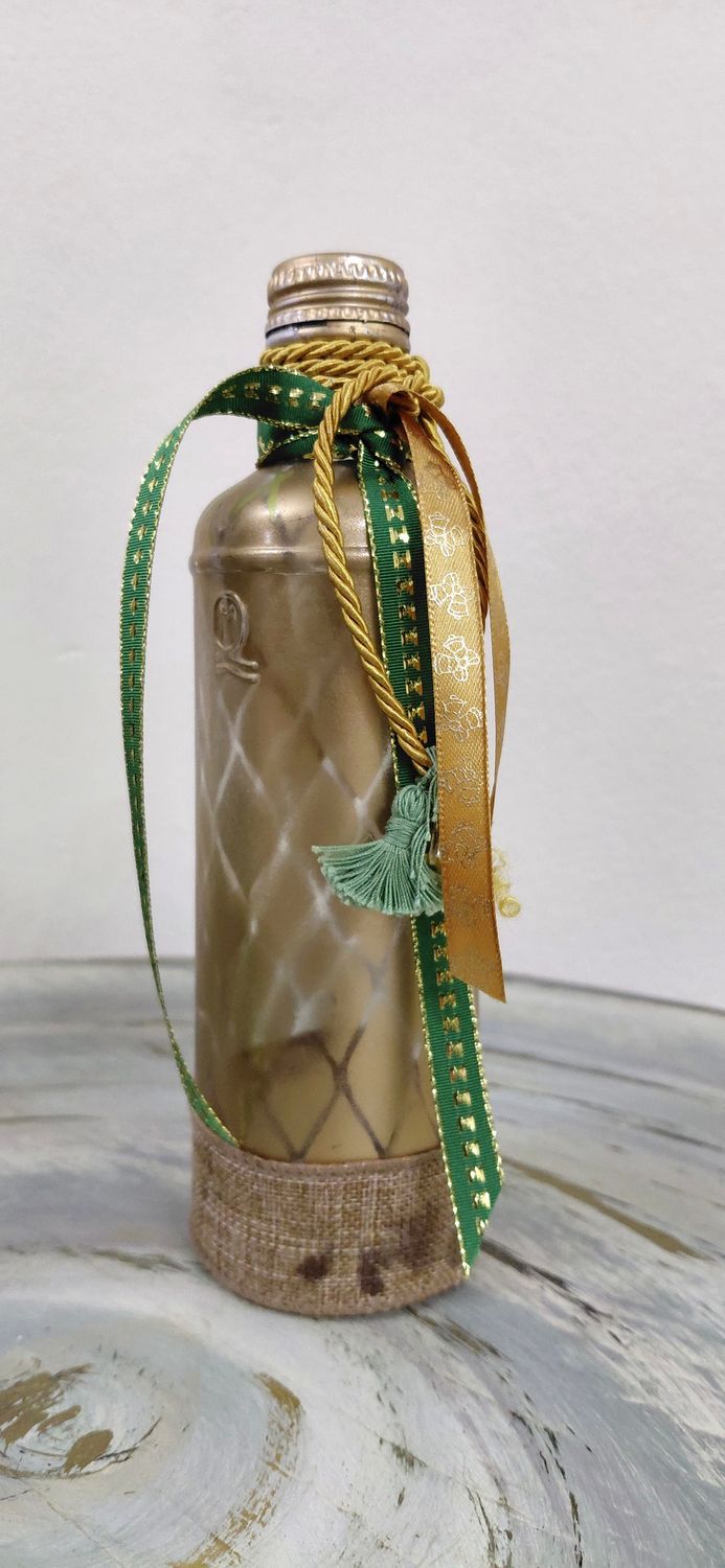 Greek Lucky Charm - unique handmade charm 2026 - hand-painted glass bottle