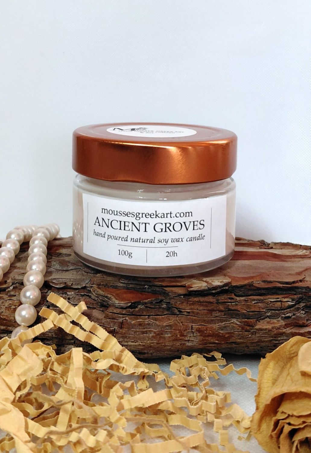 Ancient Groves - natural soy wax candle - hand poured- 100 g