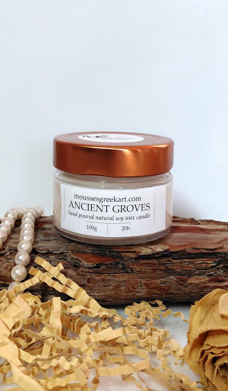 Ancient Groves - natural soy wax candle - hand poured- 100 g