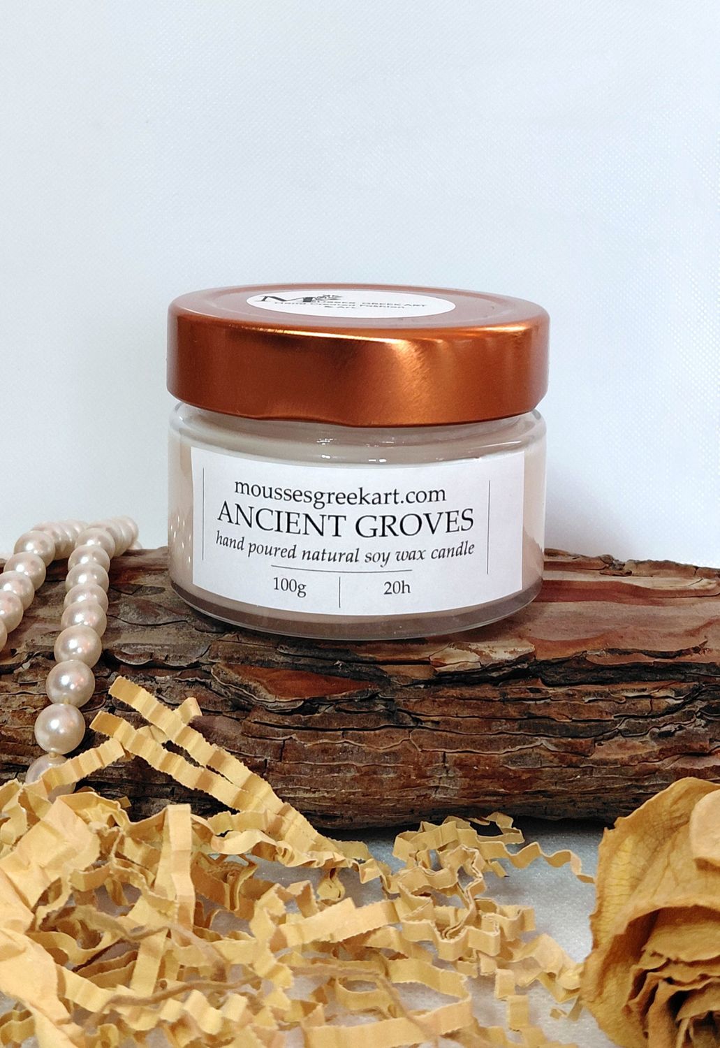 Ancient Groves - natural soy wax candle - hand poured- 100 g