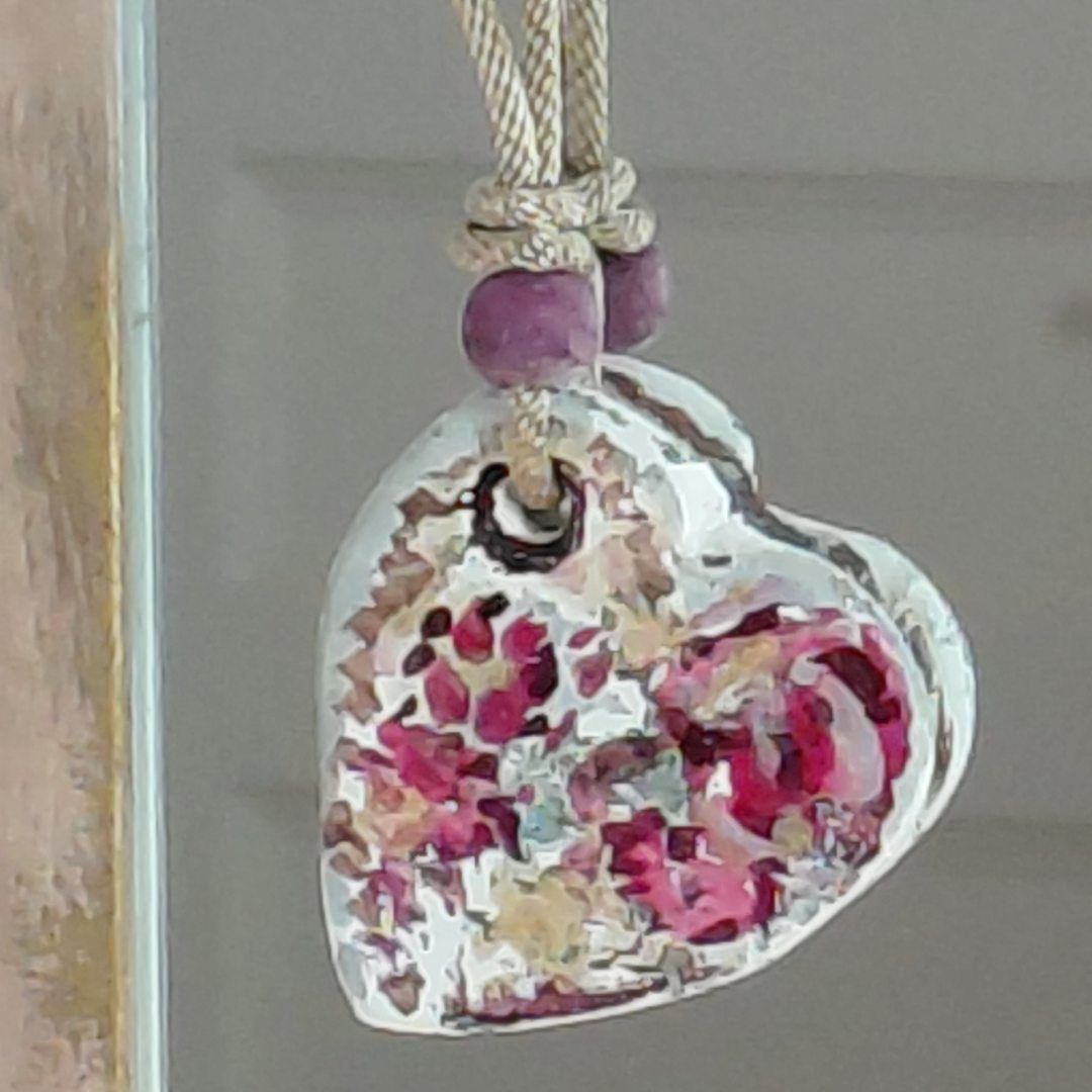 Τριαντάφυλλο καρδιά δώρο Βαλεντίνου χειροποίητο από πηλό