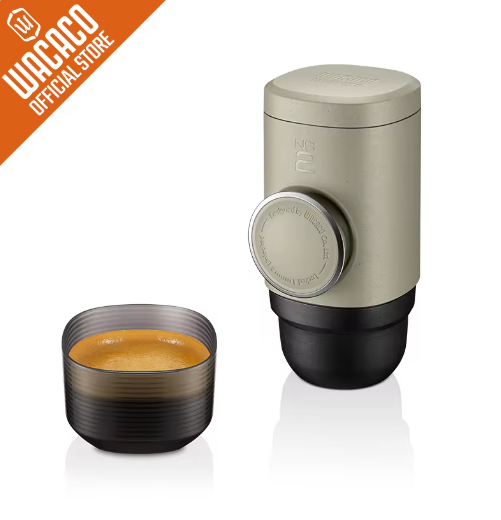 WACACO Minipresso NS2, Portable Espresso Maker, Compatible NS Capsules*, Manually Operated, Coffee Machine, Gift