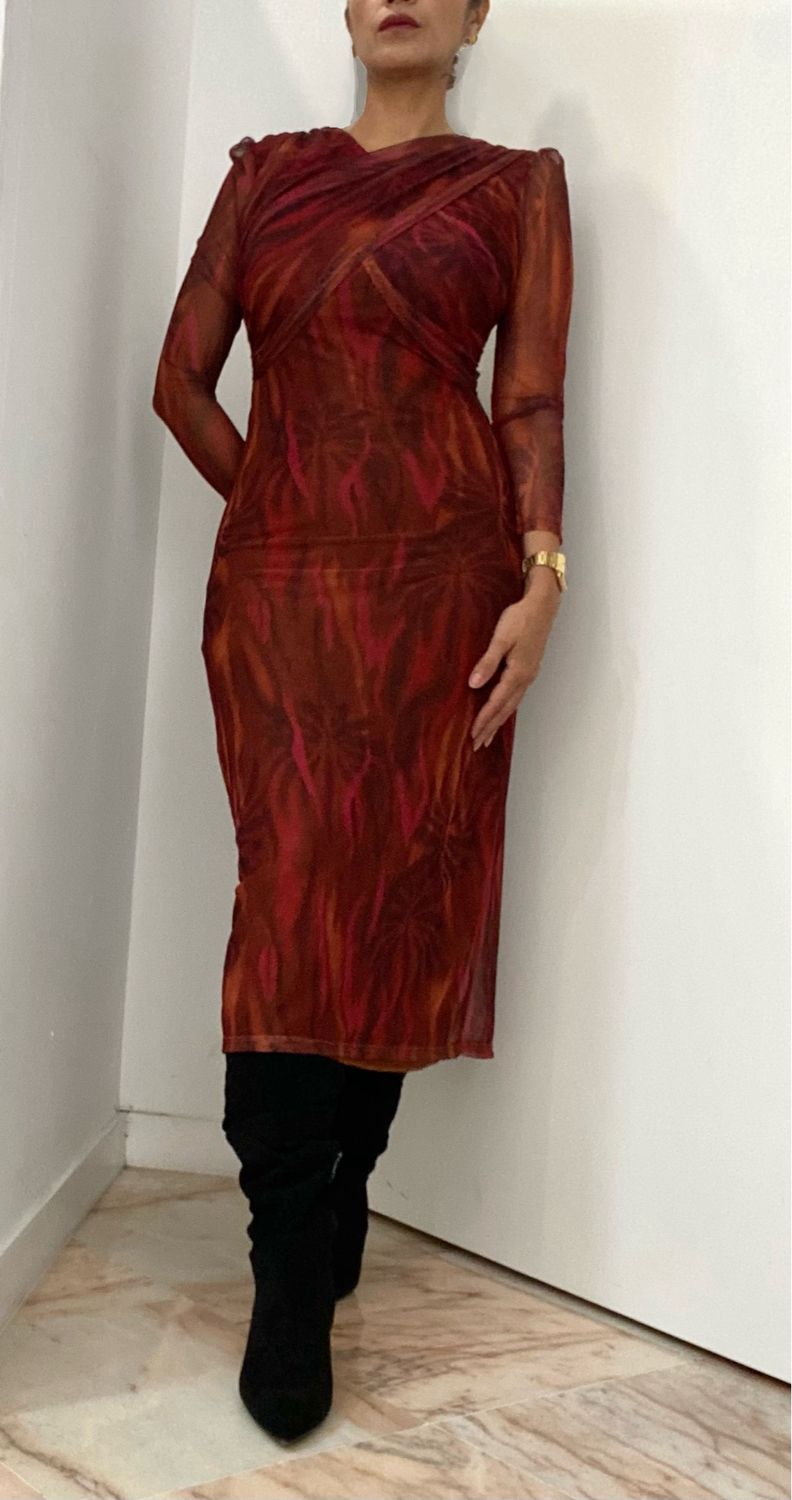 Vestido tul estampado | AMELI