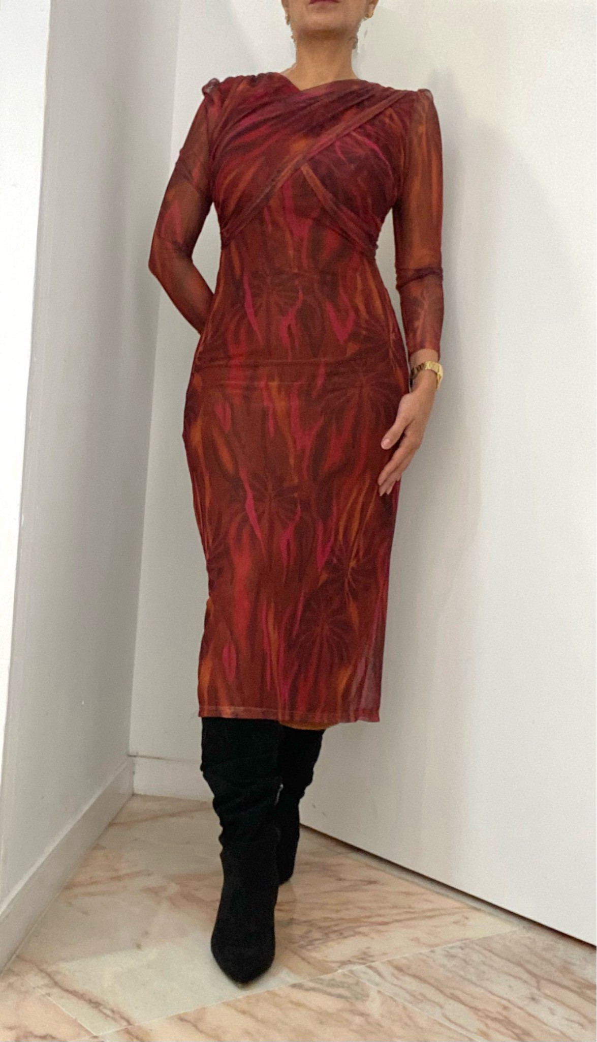 Vestido tul estampado | AMELI