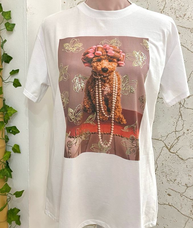 Camiseta blanca  DOGGY
