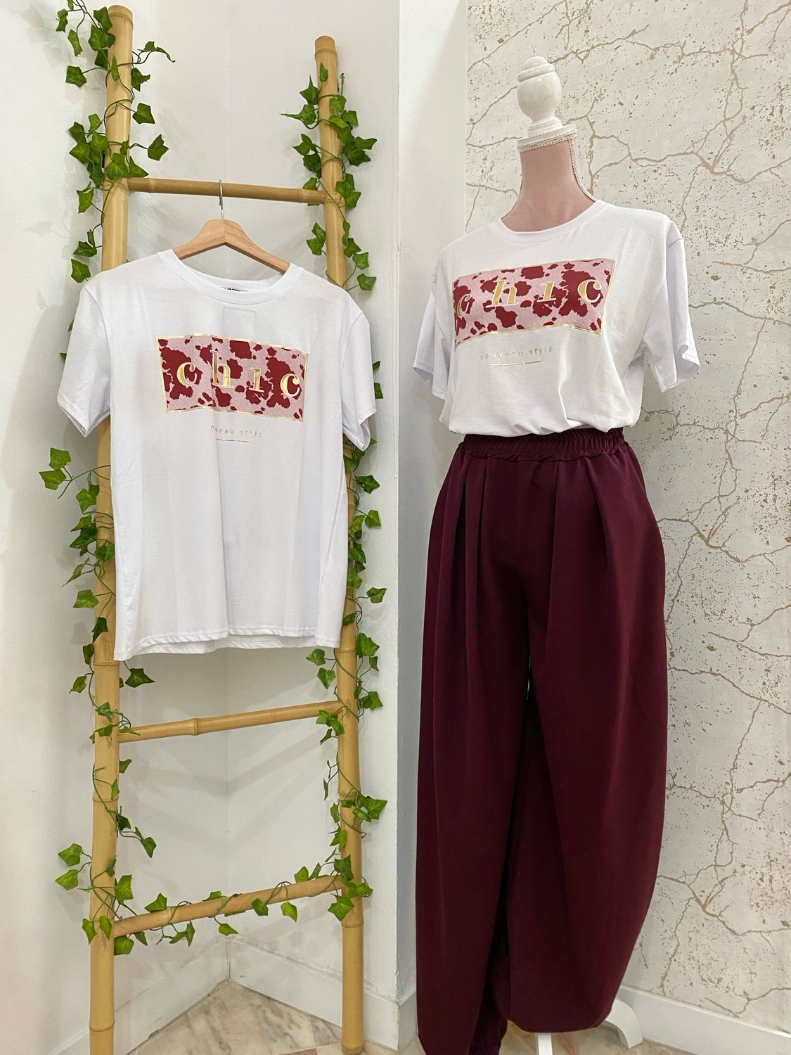 Camiseta blanca CHIC