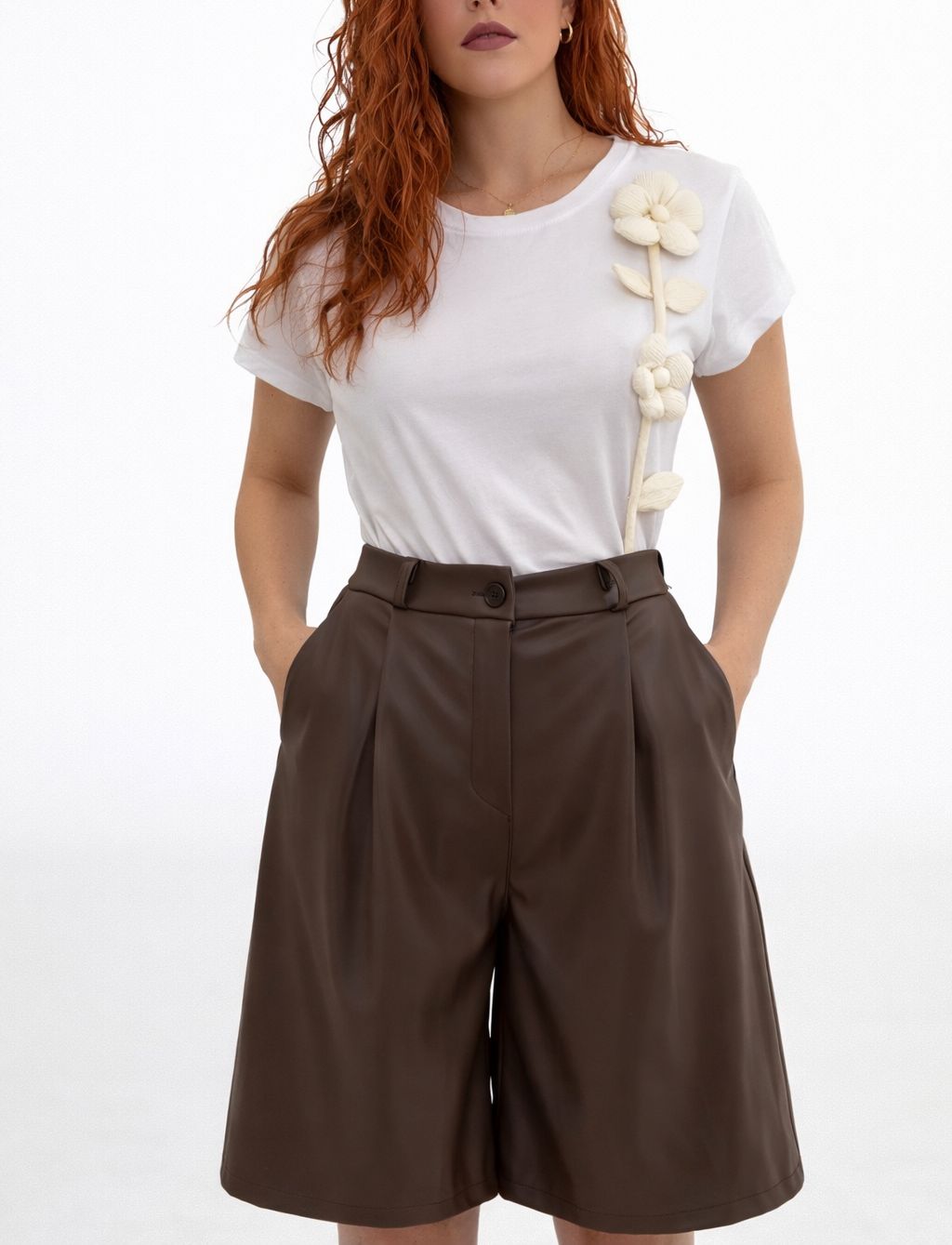 Bermuda de polipiel VALERIA