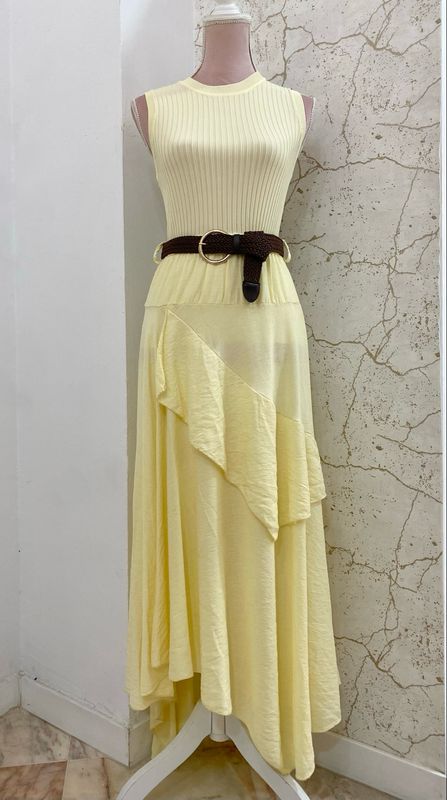 Falda larga volantes YASMIN