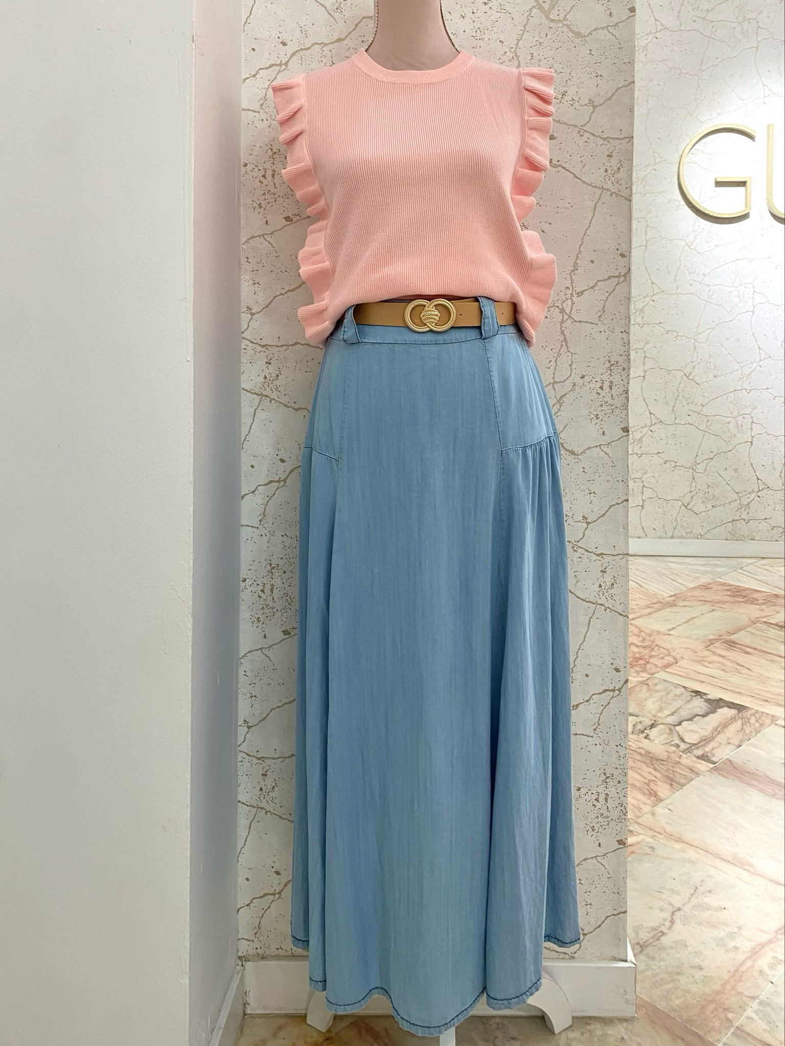 Falda larga vaquera MARINA