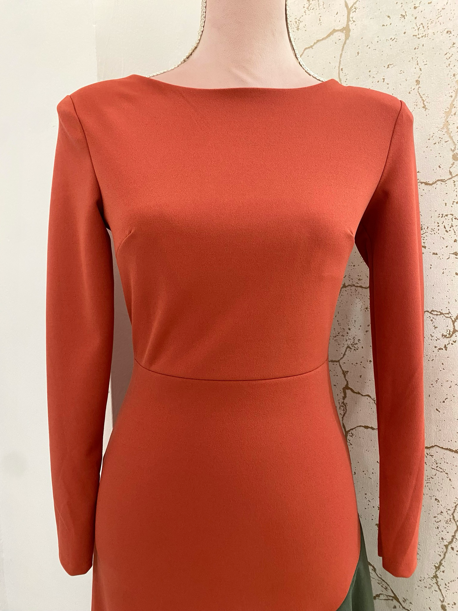 Vestido largo bicolor SONIA