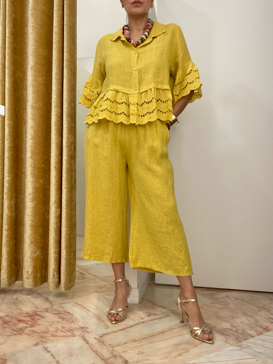 Pantalón de lino MARINA Pantalón de lino MARINA