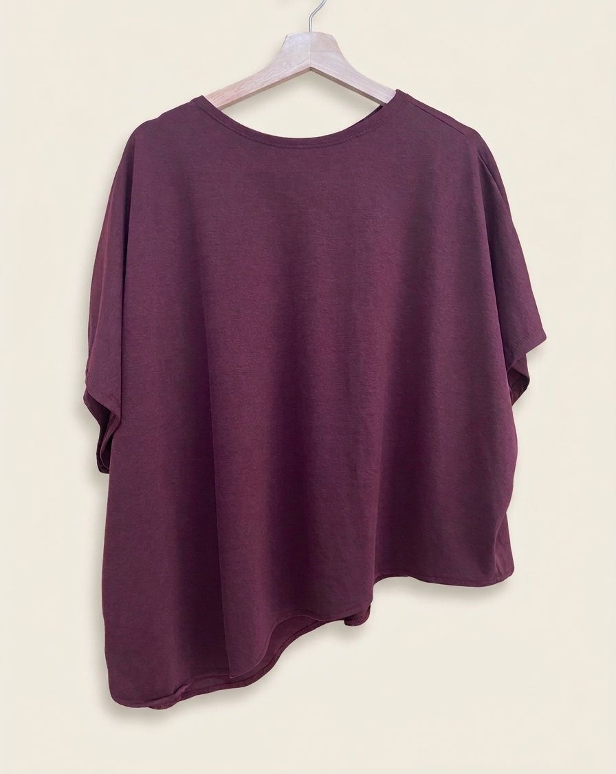 Camiseta ÁNGELA  oversize de manga murciélago