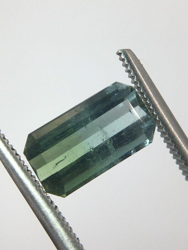 2.70cts Natural beautiful bi-color blueish green tourmaline loose Gemstone