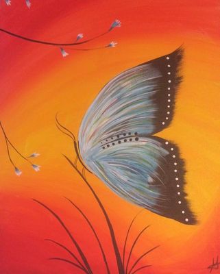 5x5 Original Canvas Painting (On Sale)