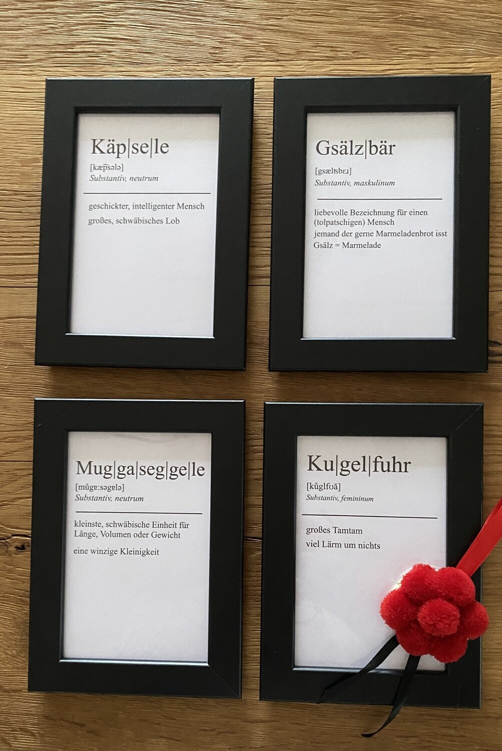 Schwäbisch im Bilderrahmen