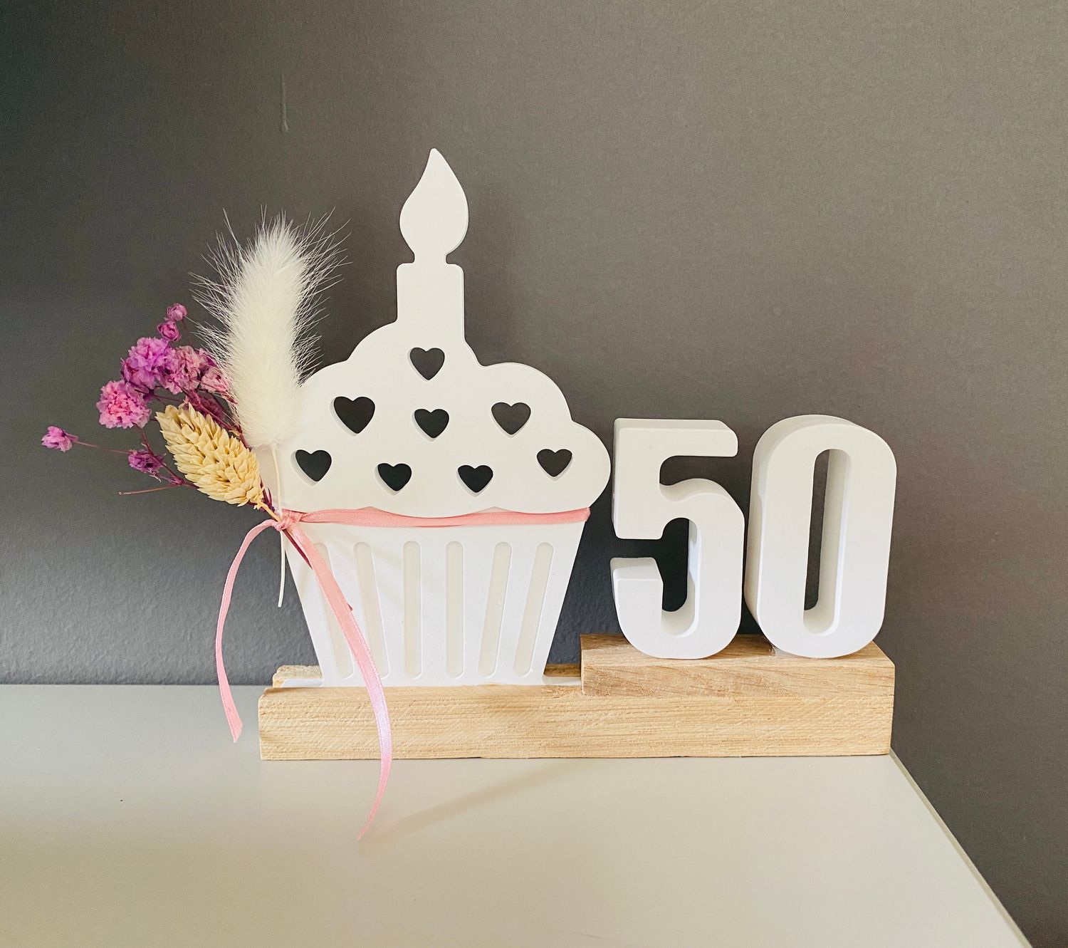Deko-Aufsteller Geburtstag oder Hochzeit