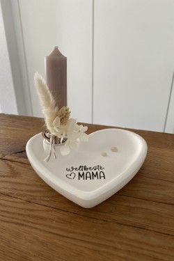 Kerzenteller Herz