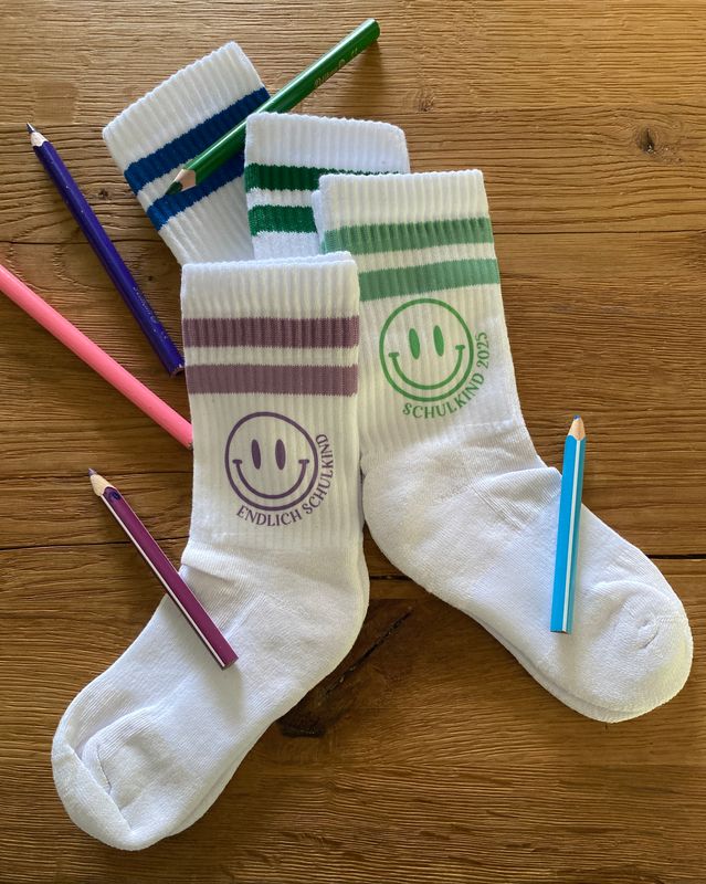 Schulkind Socken Baumwolle - Perfektes Einschulungsgeschenk 2025 Für Mädchen & Jungen