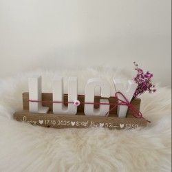 Schriftzug aus Gießmasse