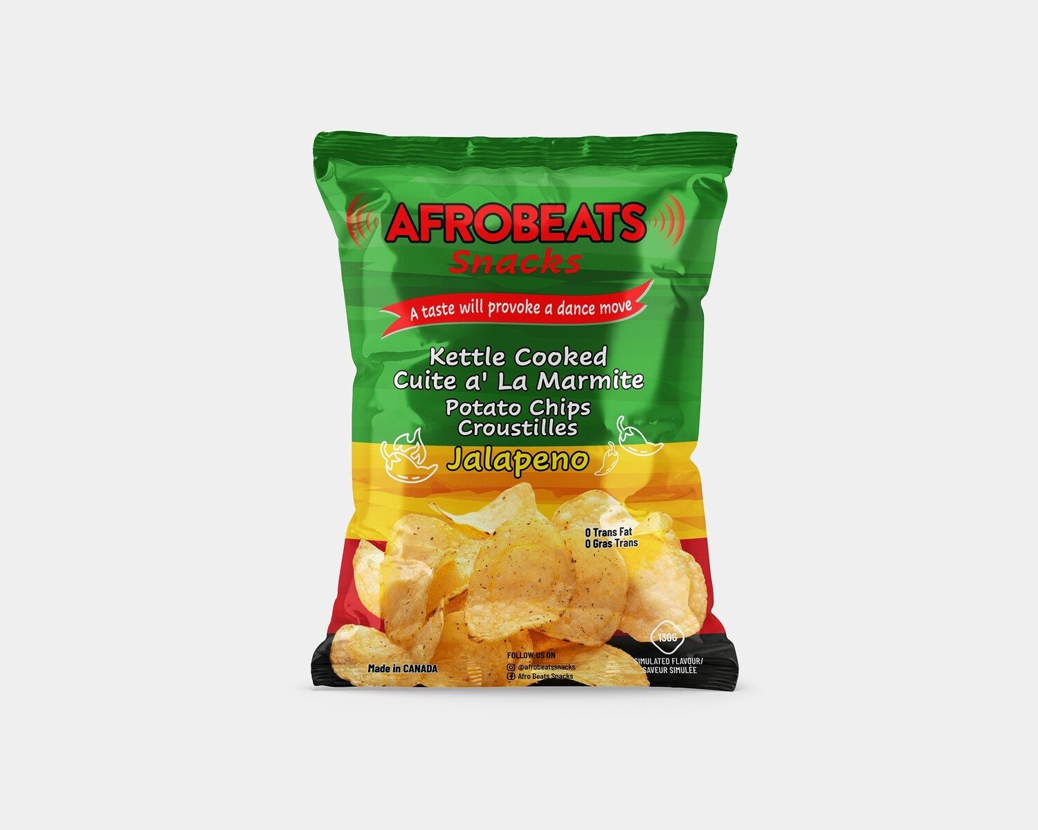 Afrobeats Snacks Jalapeno Chips