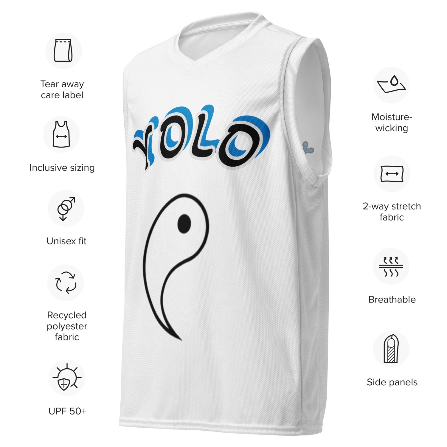 YOLO series - Unisex basketball jersey