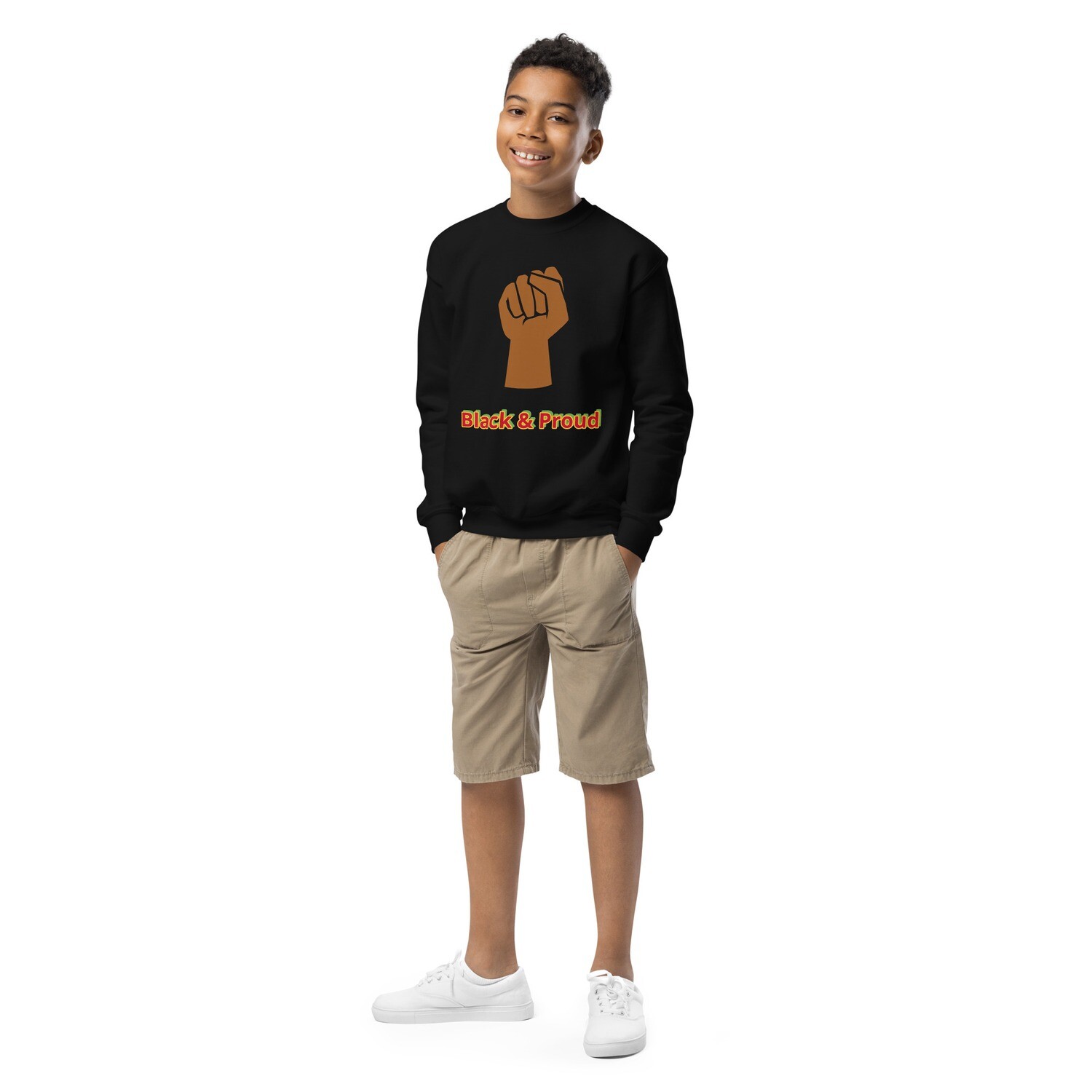 Youth Black &amp; Proud Sweatshirt