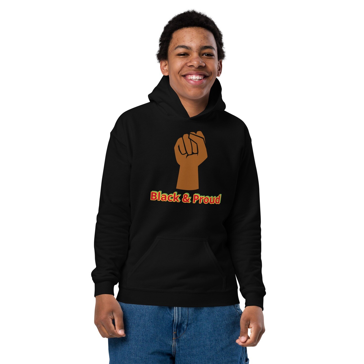 Youth Black &amp; Proud Hoodie