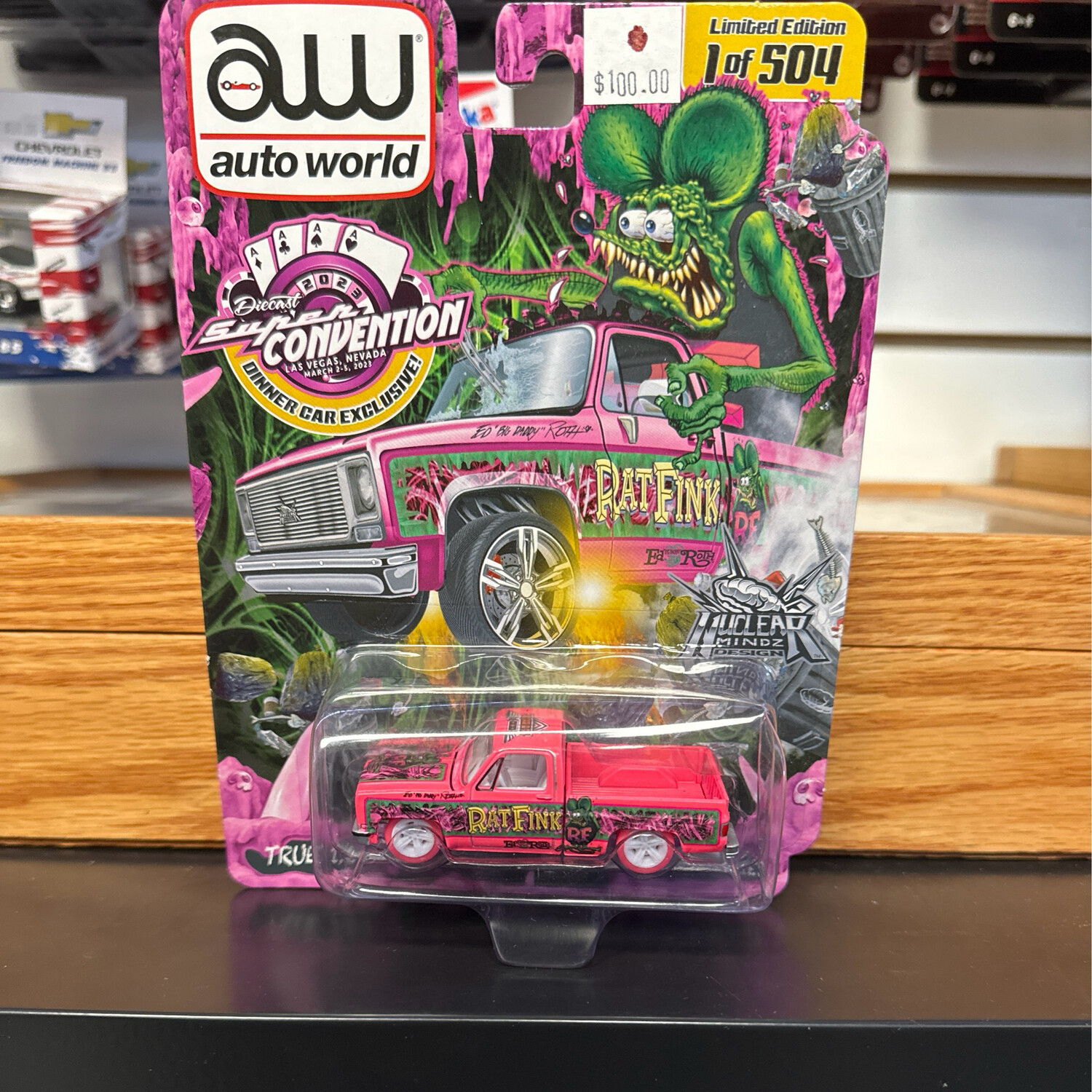 Las Vegas Dinner Car Rat Fink Chevy Pickup