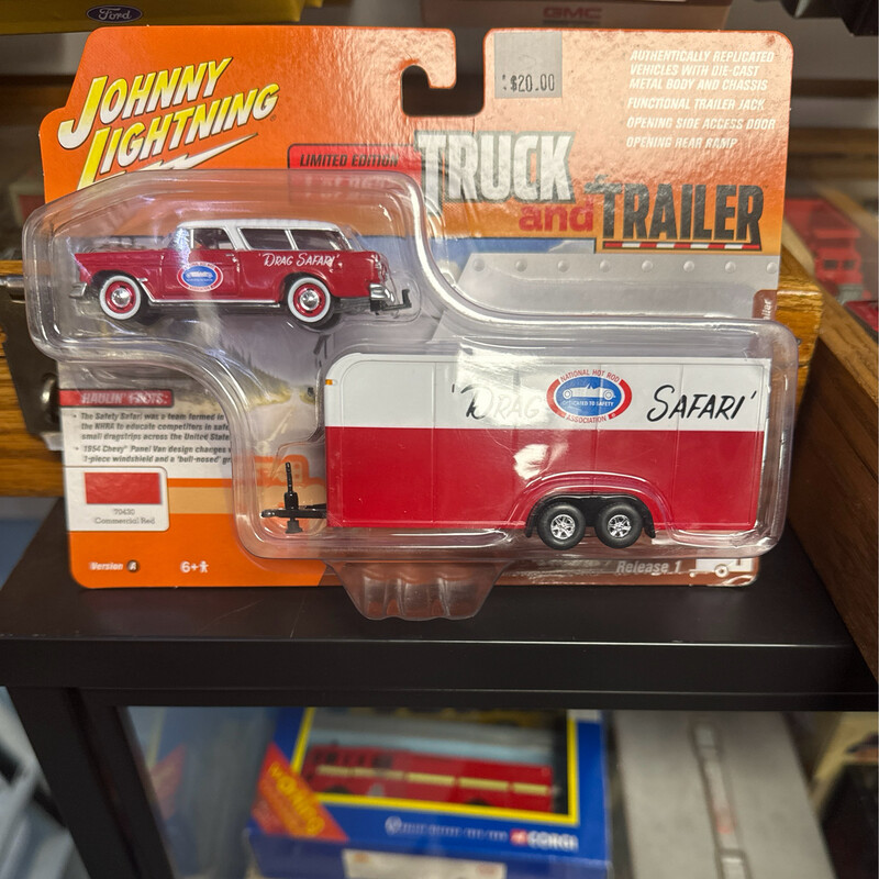 Truck And Trailer 1955 Chevy Nomad With Car Trailer