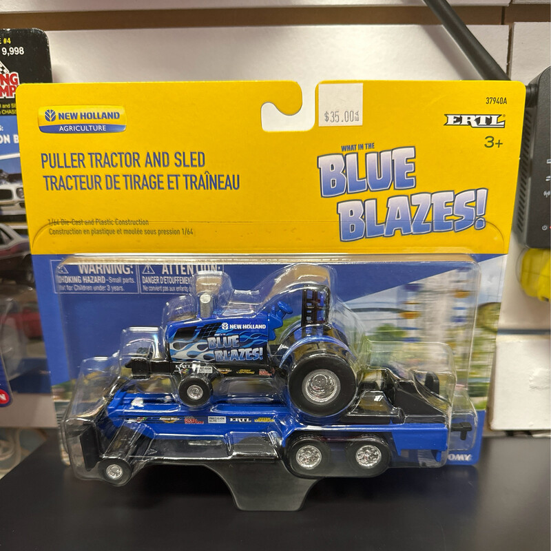 Blue Blazes Puller Tractor And Sled