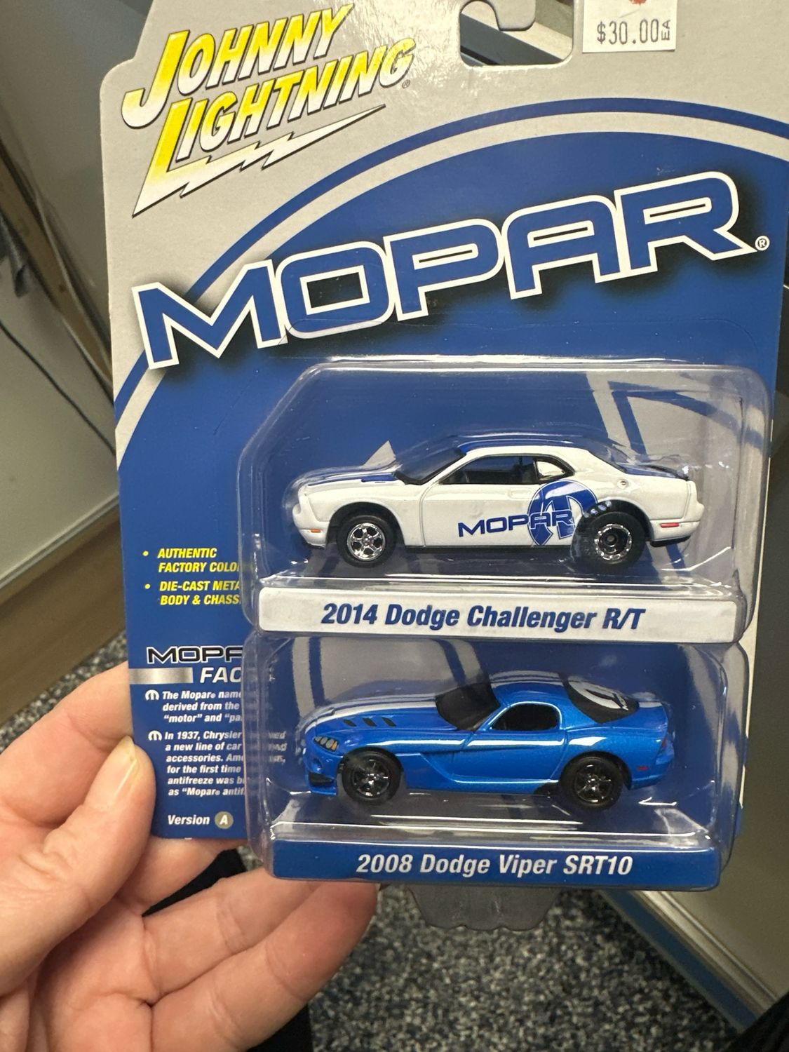 JL 2 Pack - Mopar BLUE - 2014 Challenger &amp; 2008 Viper