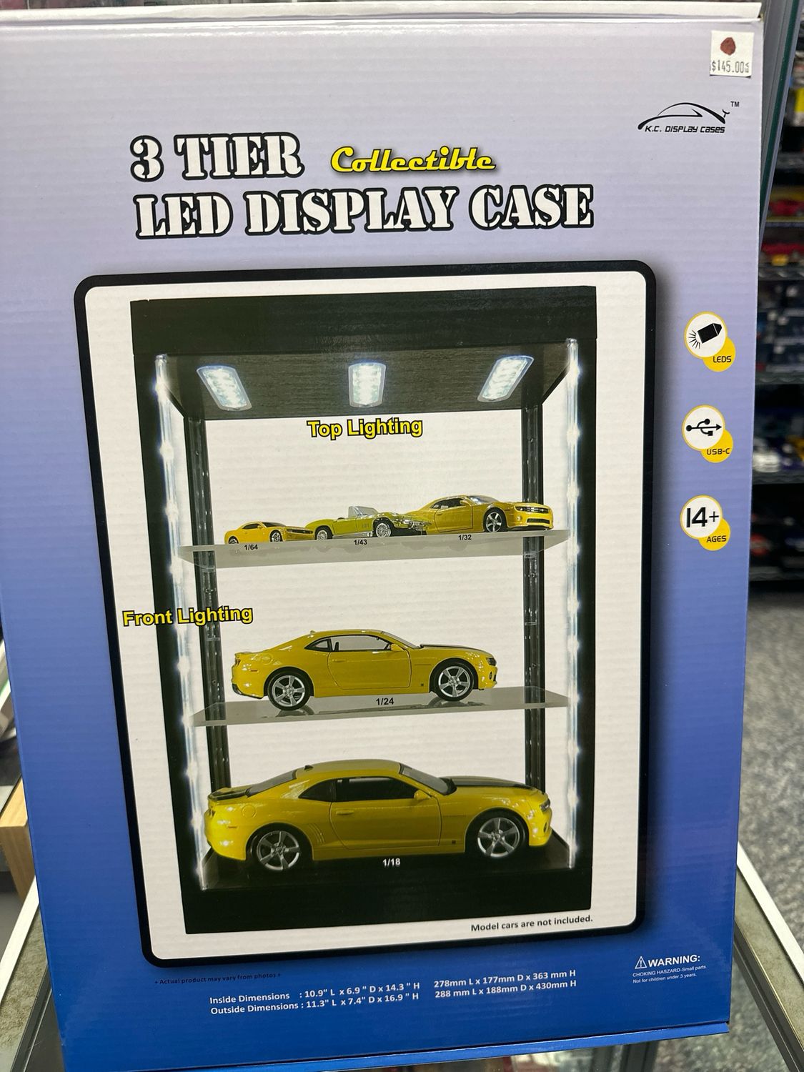 3 Tier Collectible Display Case