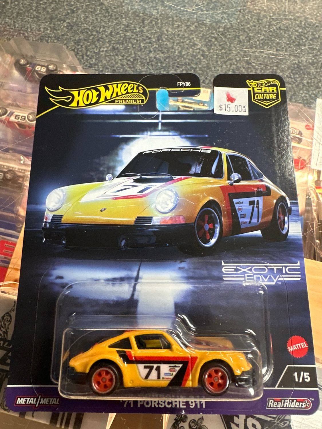 Hotwheels Car Culture Exotic Envy 71 Porsche 911