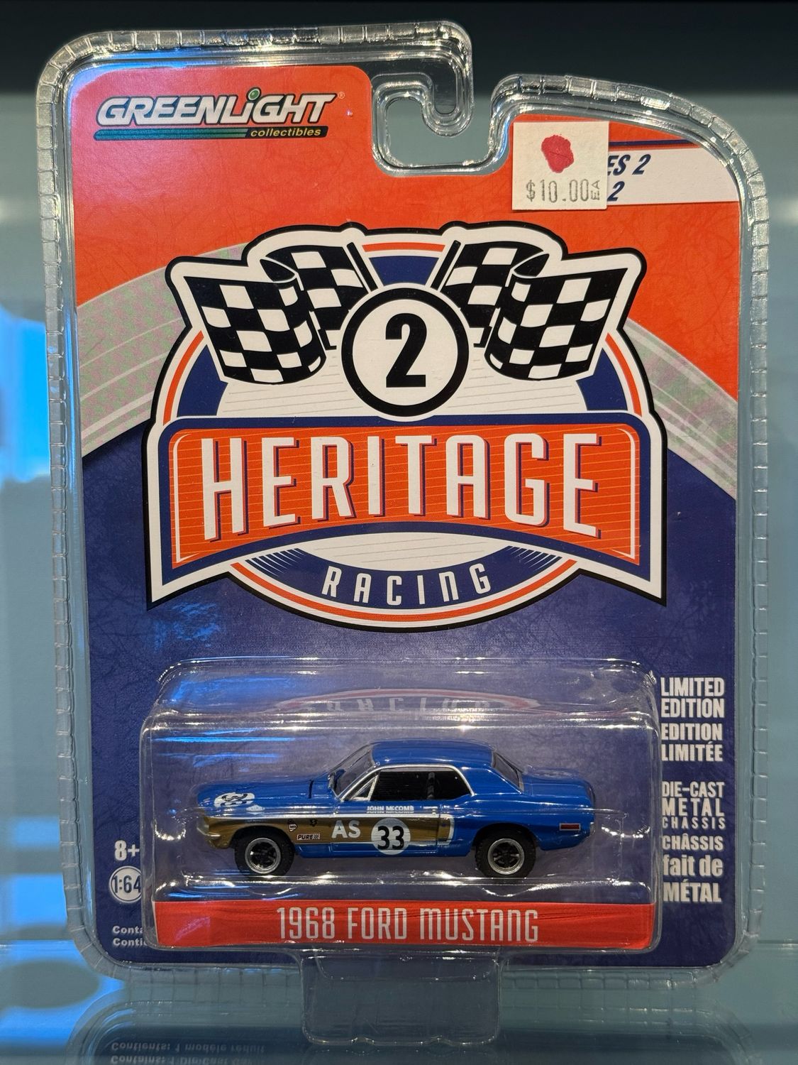 Heritage Racing 1968 Ford Mustang BLUE