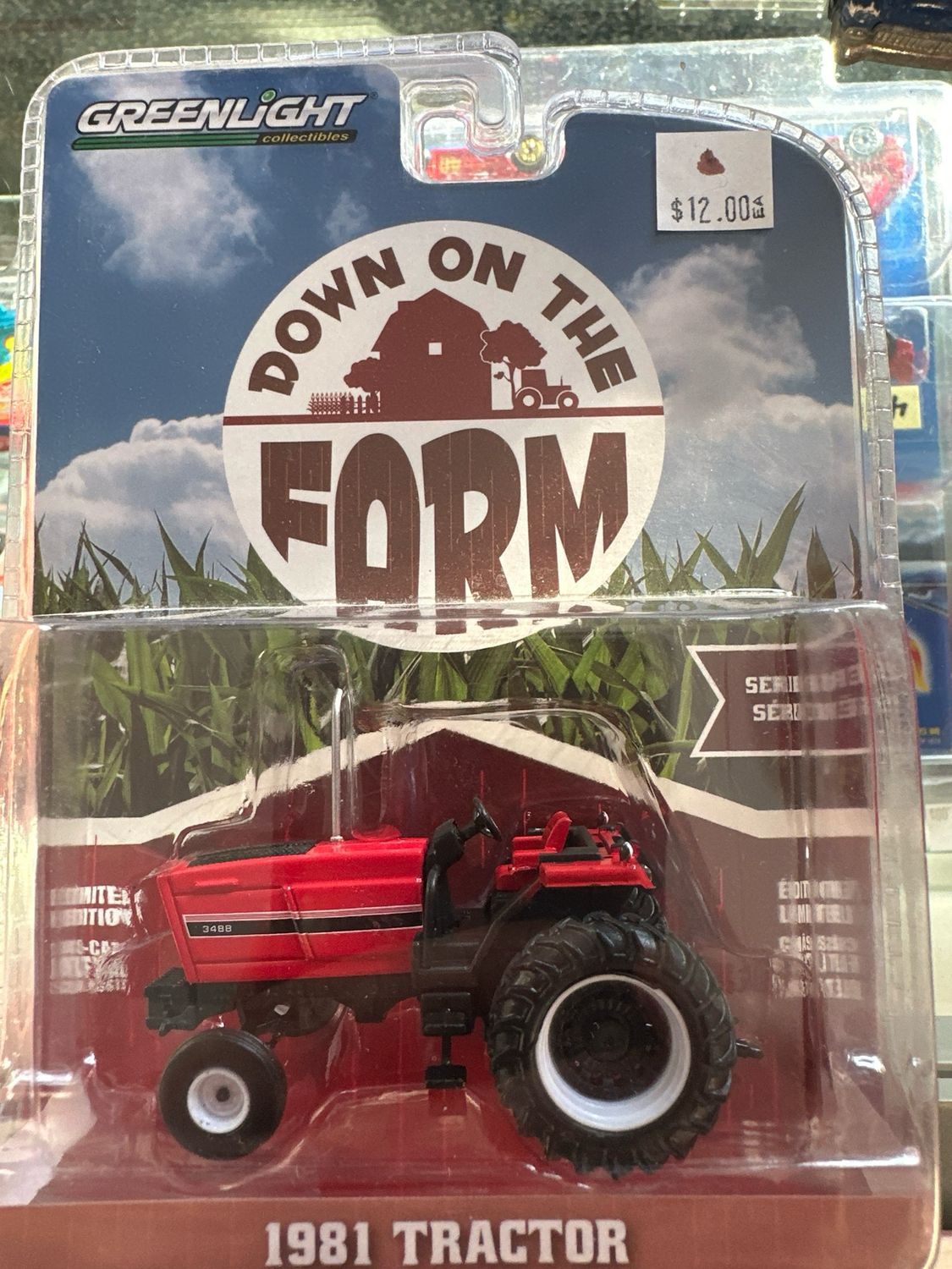 Down On The Farm 81 Tractor Red