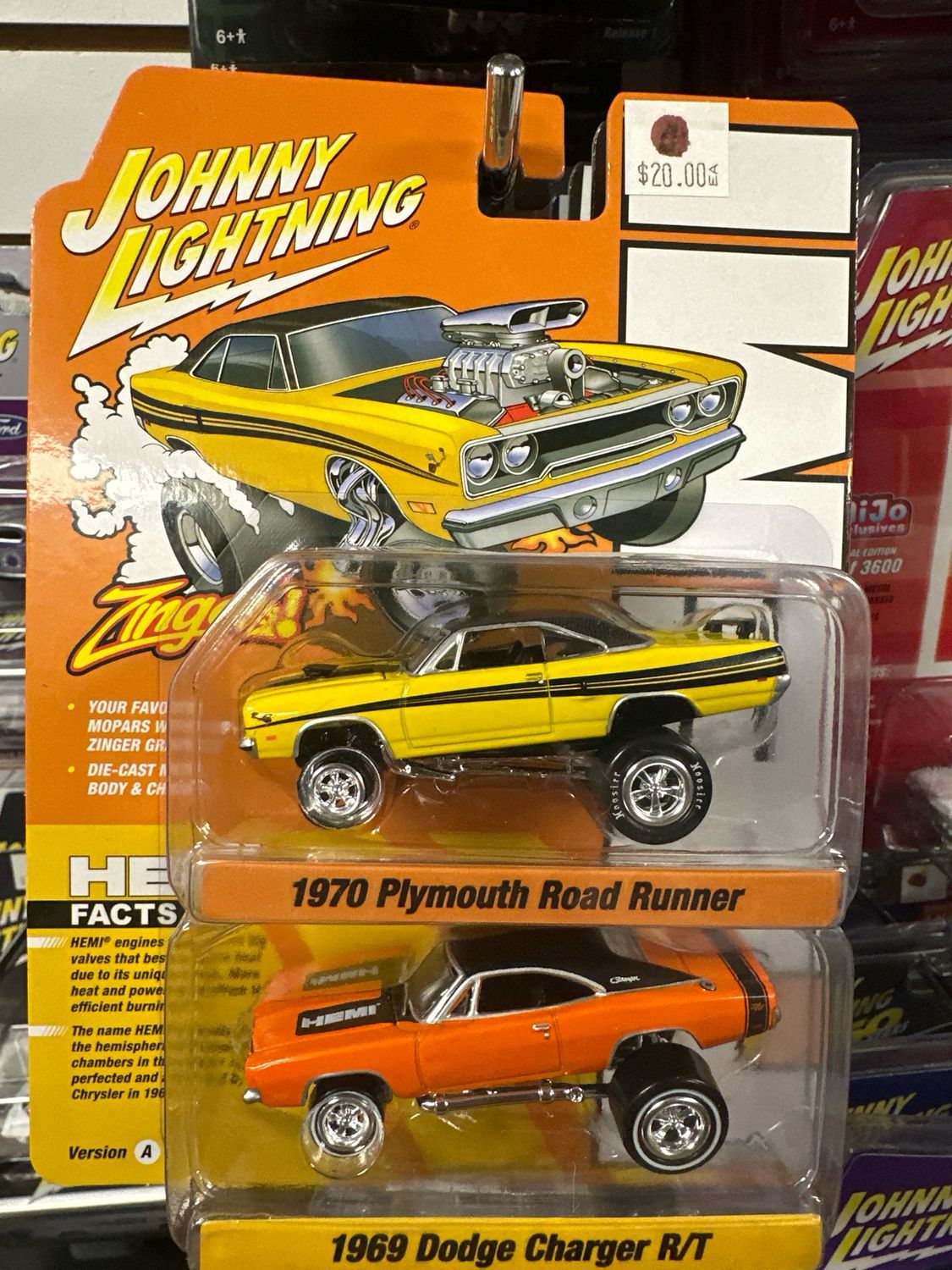 Zingers 2 Pack Road Runner/charger