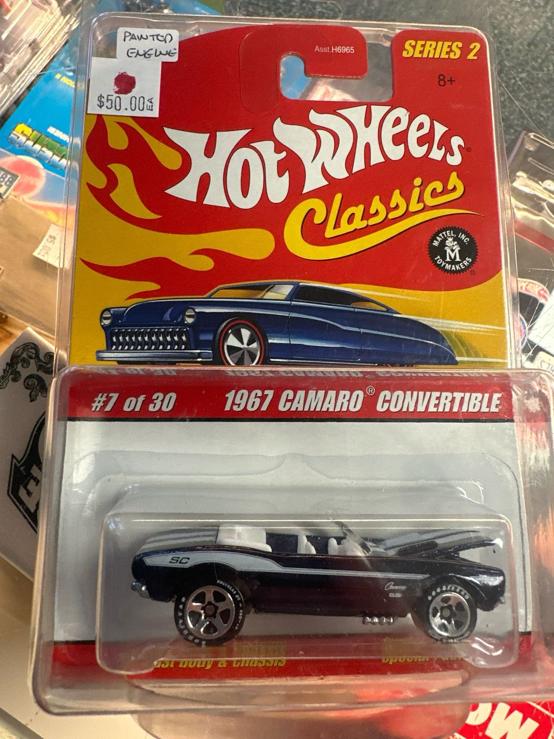 Hot Wheels Classic 67 Camaro (Painted Engine)