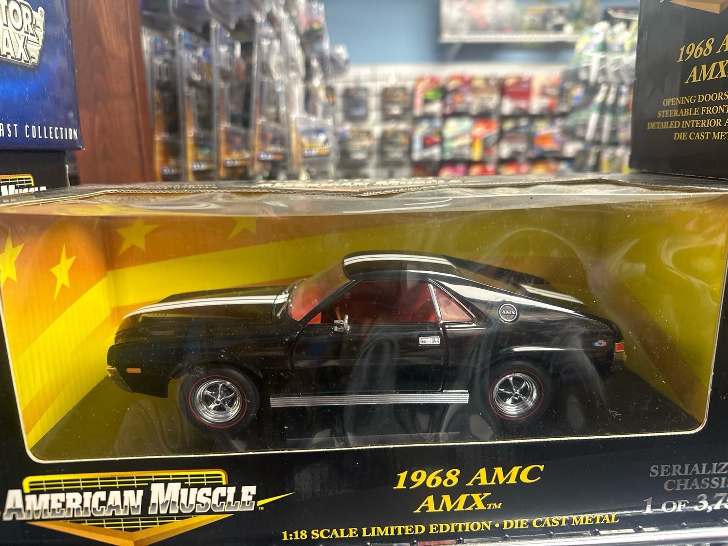 1968 Amc Amx Black W/ White Stripe