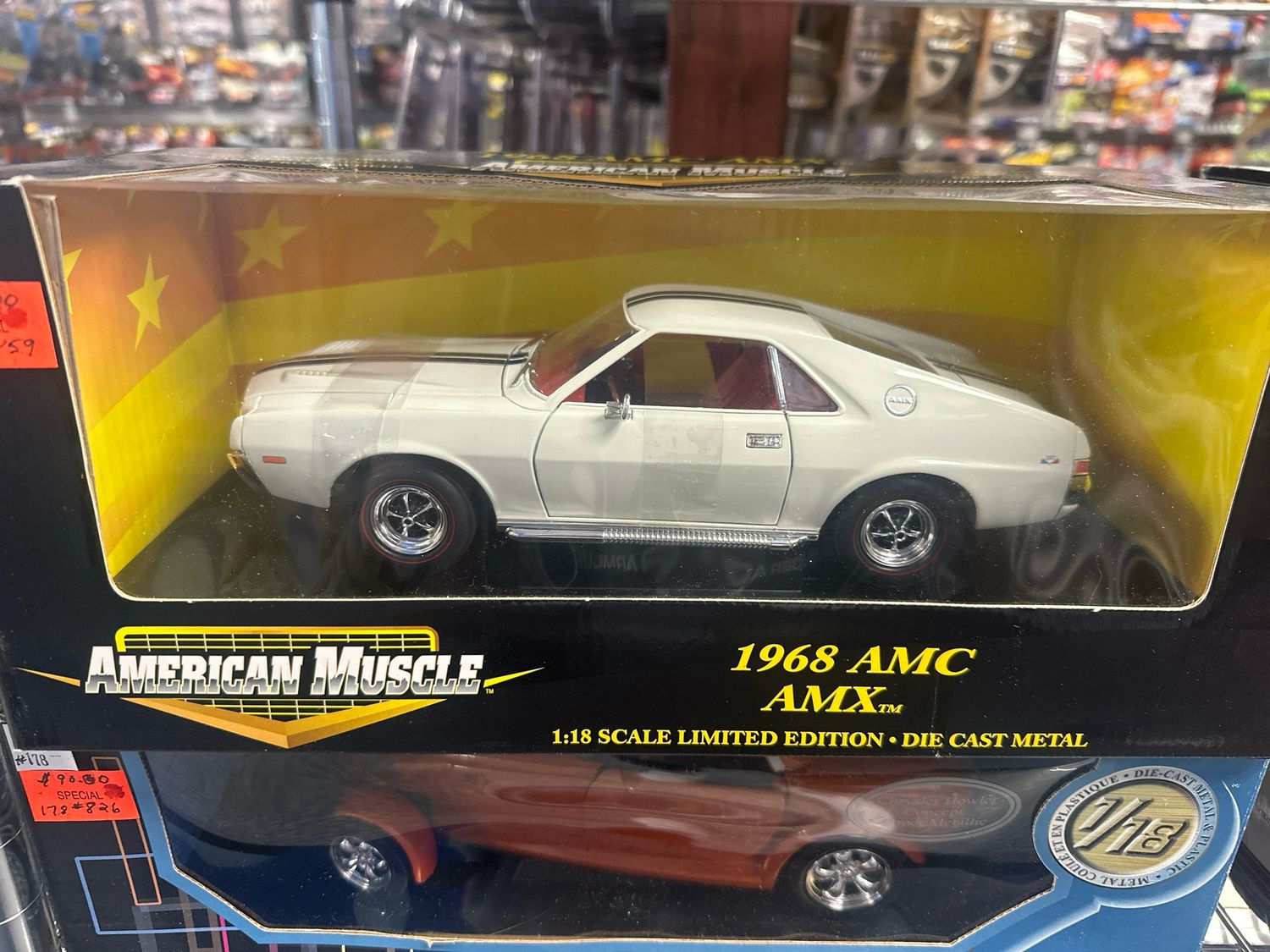 1968 Amc Amx White W/black Stripe