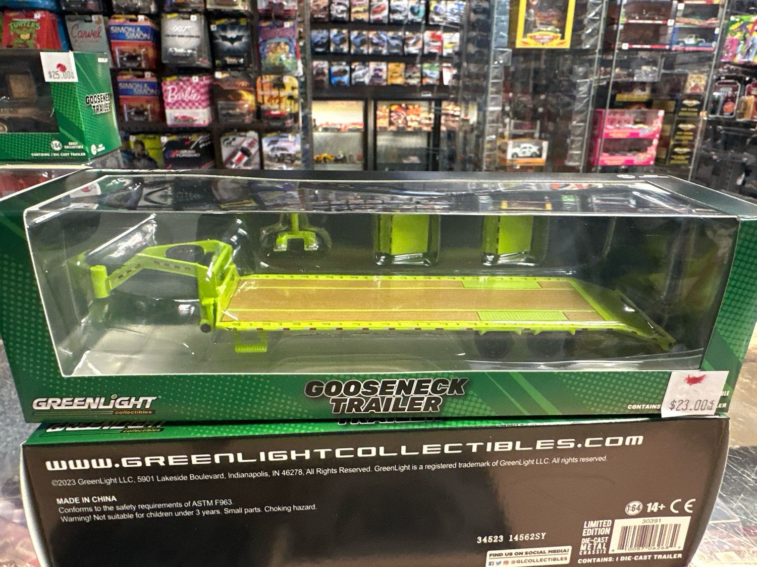 Gooseneck Trailer Lime Green