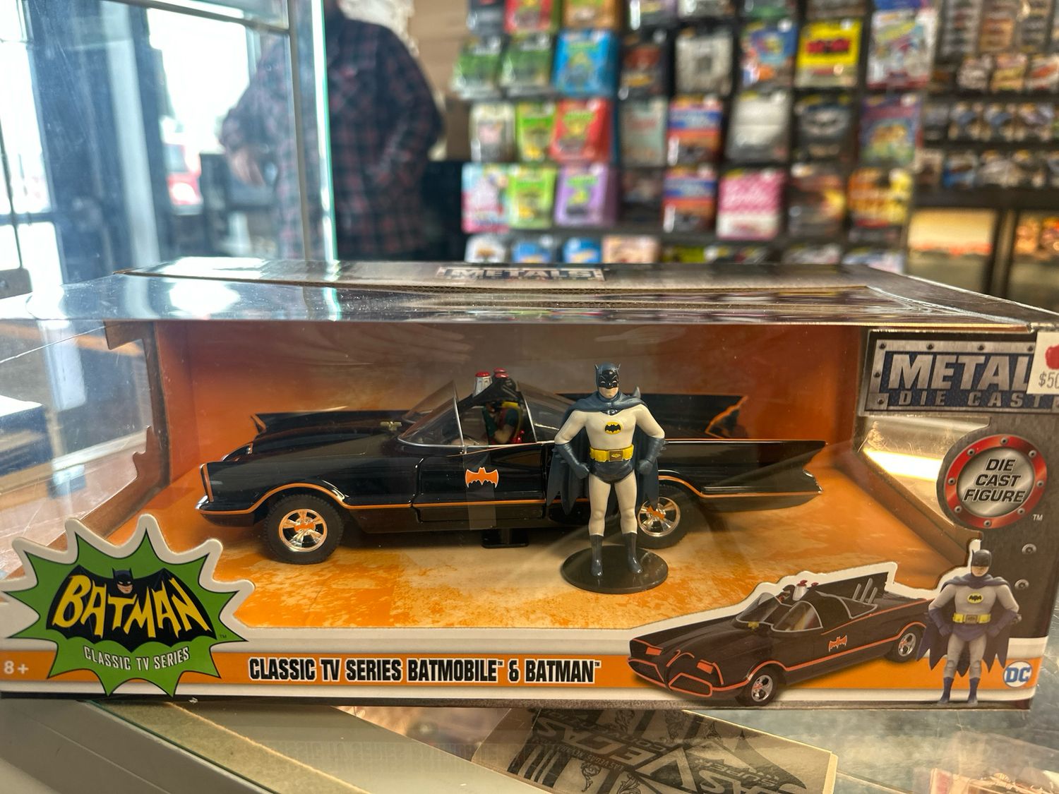 Classic Tv Series Batmobile And Batman