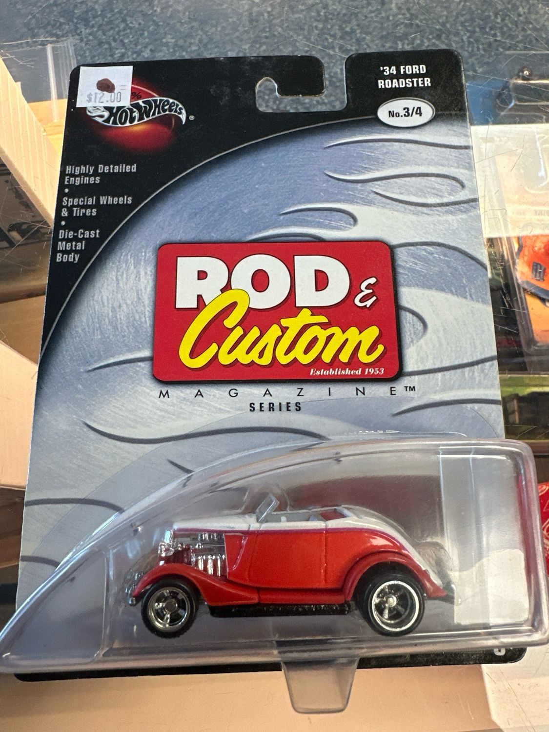 Rod And Custom 34 Ford Roadster Red