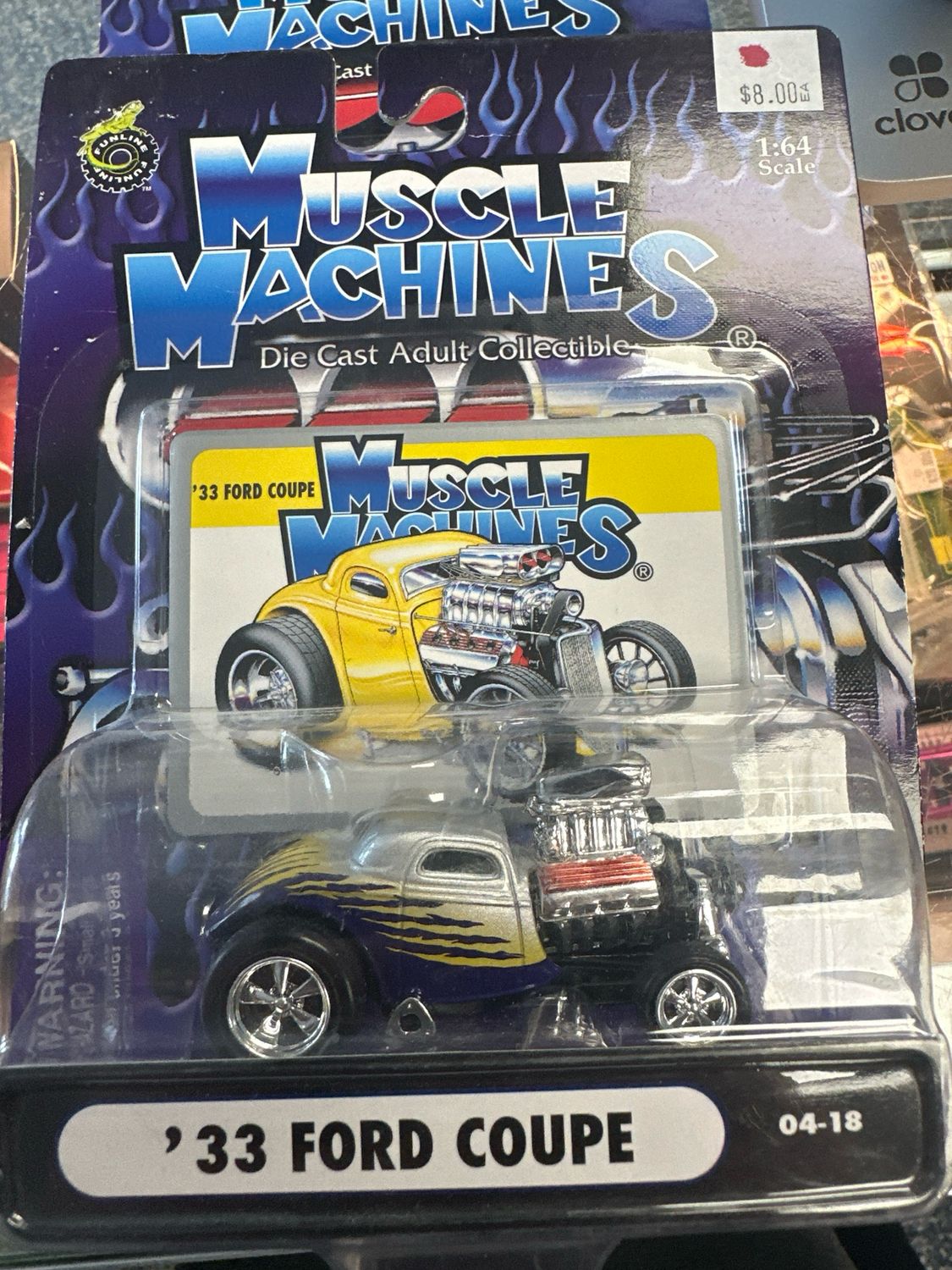Muscle Machines 33 Ford Coupe Silver