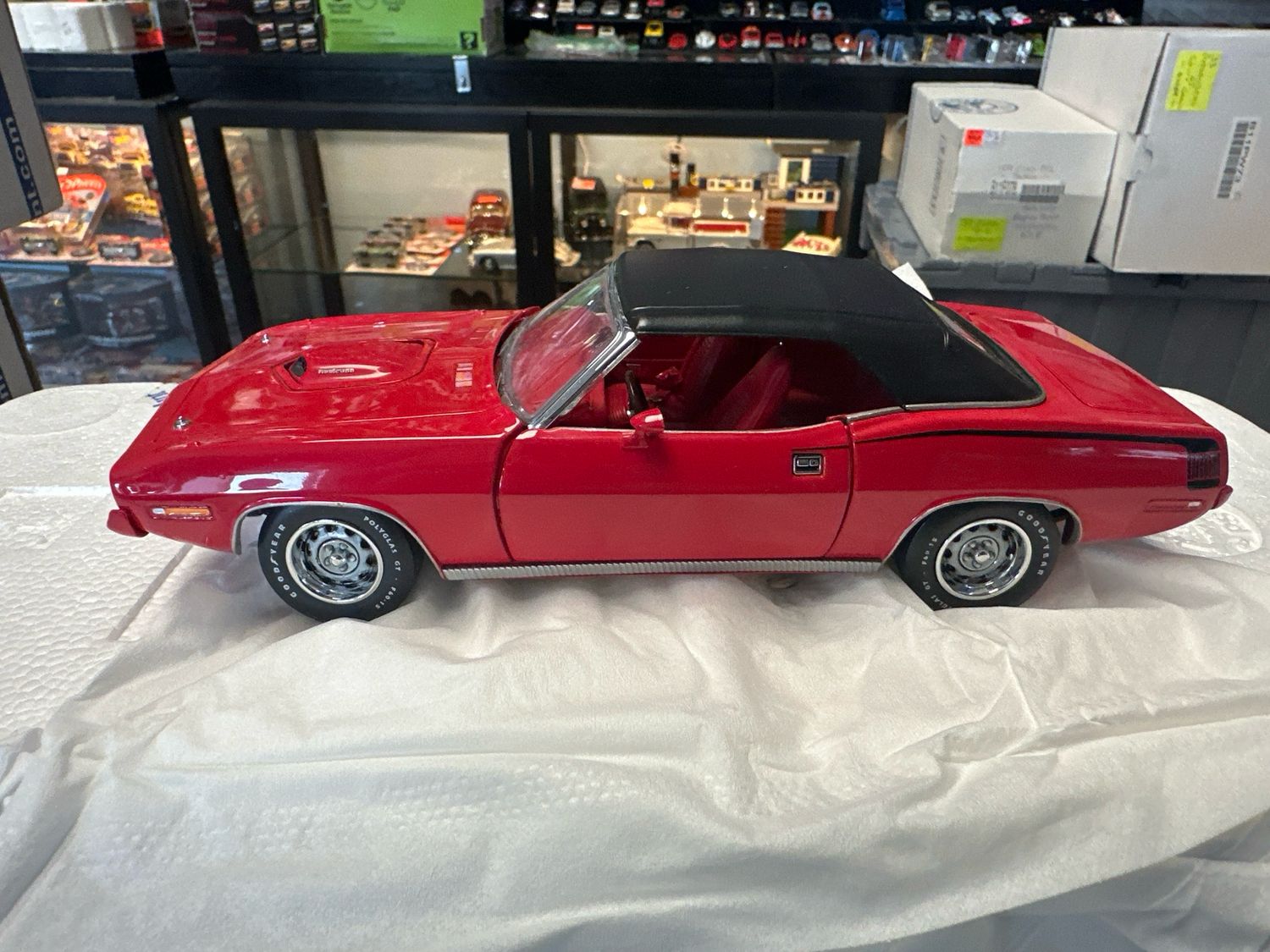 70 Hemi Cuda Red Convertible