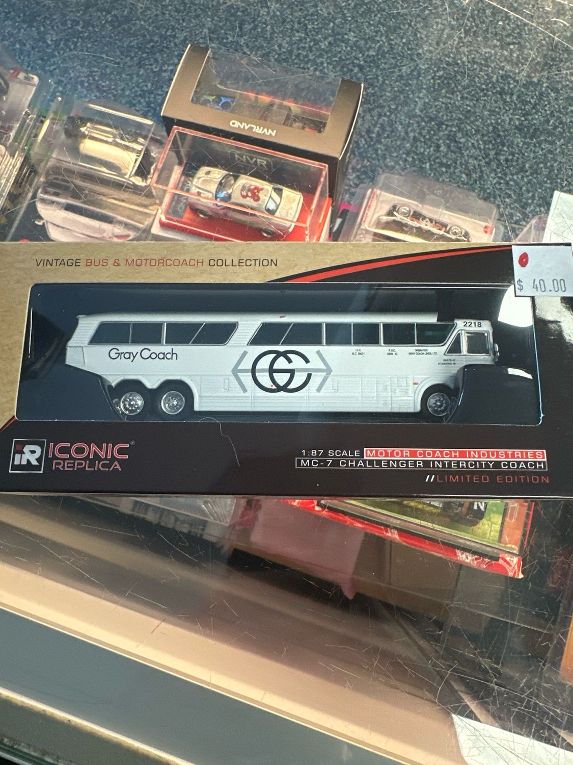Gray Coach Bus