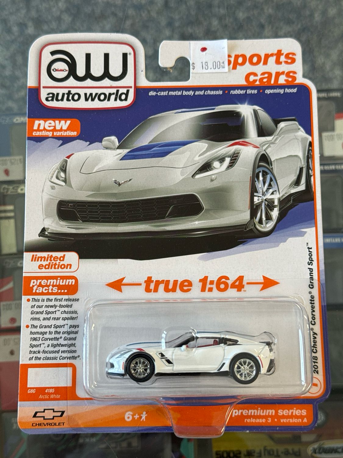 2018 Chevy Corvette Grand Sport ARCTIC WHITE