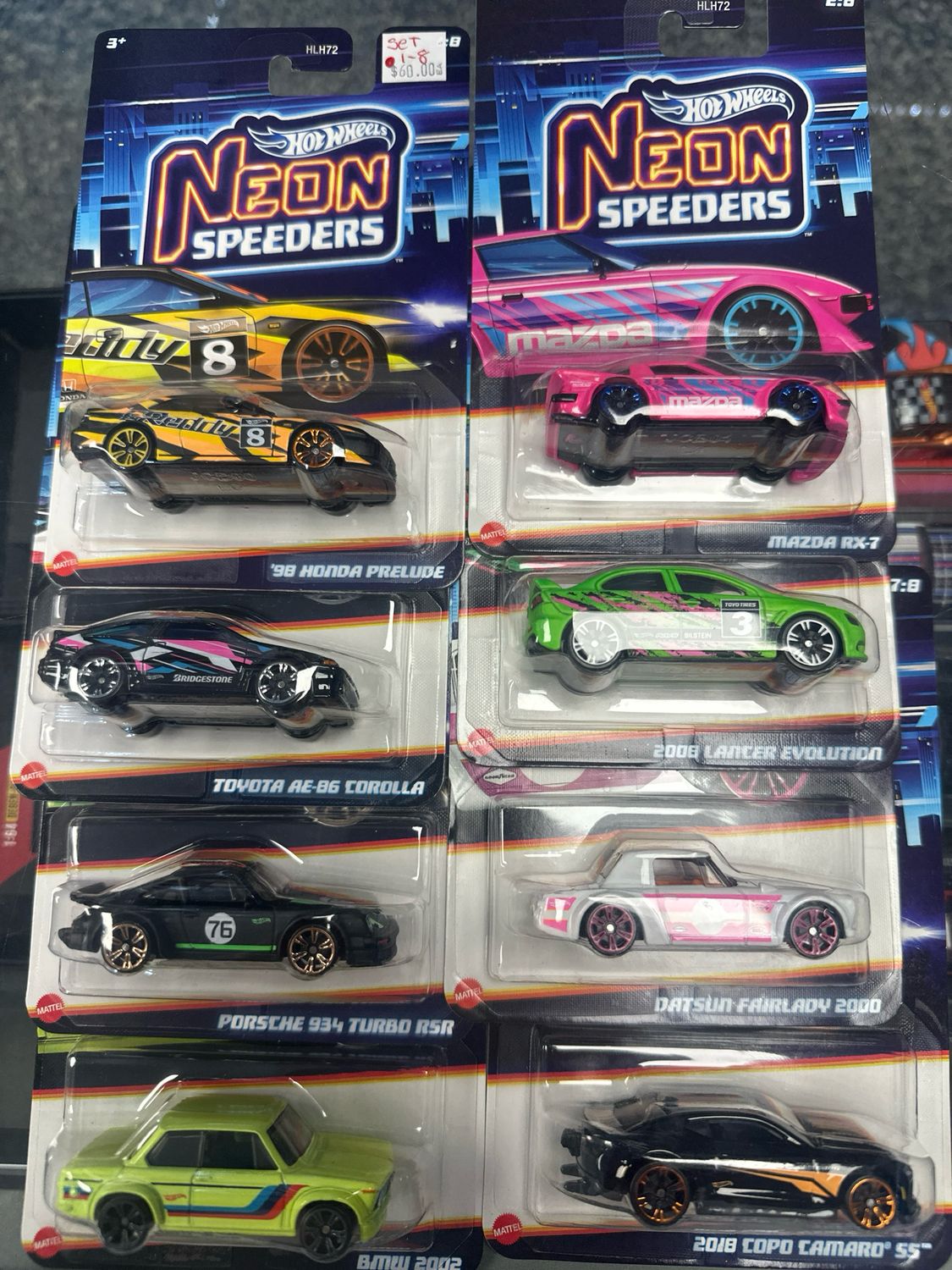 Neon Speeders Set 1-8